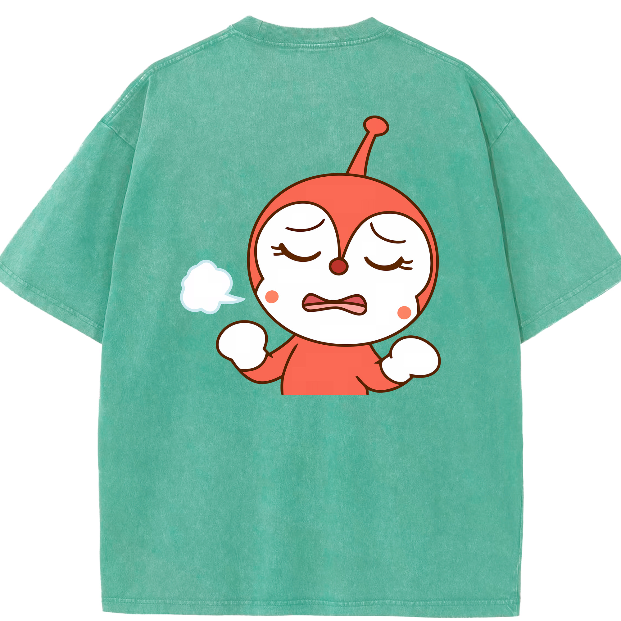 （画像用） アンパンマン Anpanman 綿100% ヴィンテージ風 半袖Tシャツ（背面プリント）